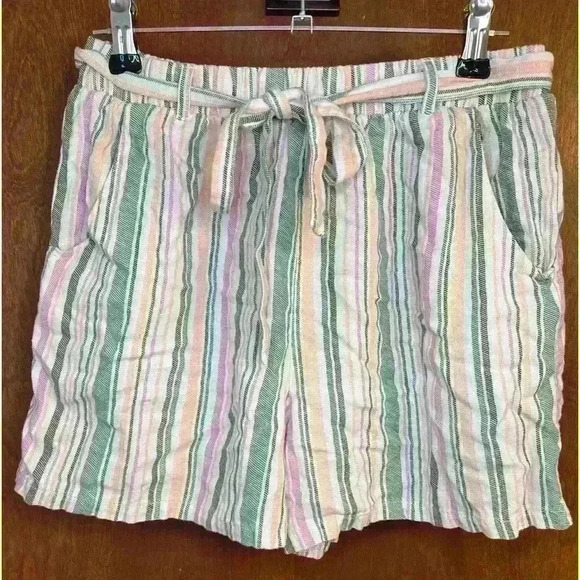 Youth Girls Art Class Striped Shorts - Picture 1 of 4